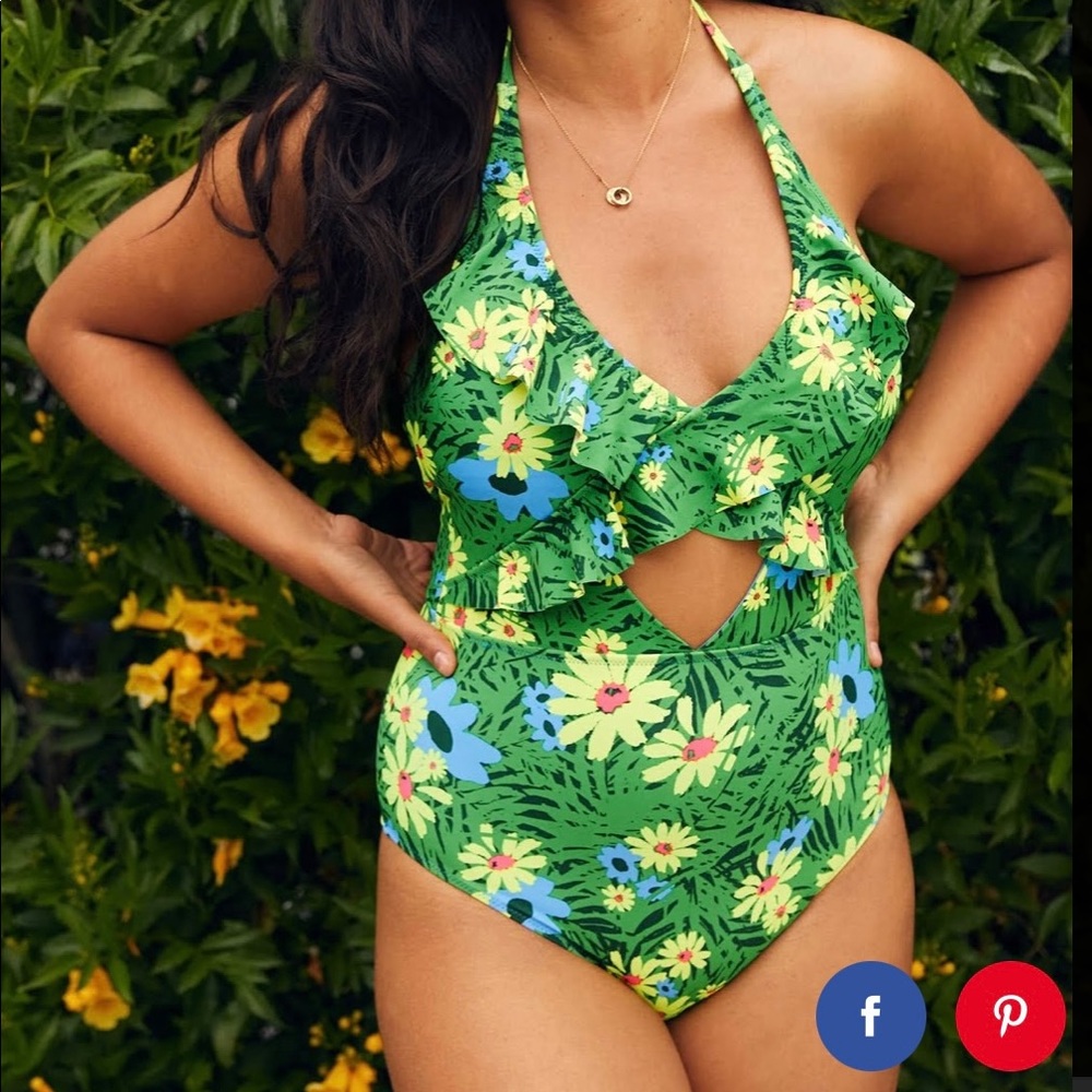 Aerie Ruffle One Piece Swimsuit